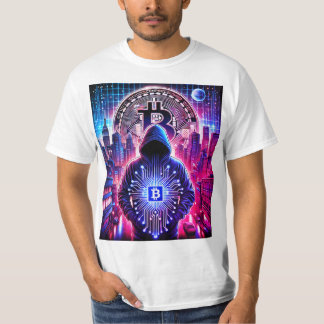 Crypto / Bitcoin Stealth T-Shirt Blue Purple