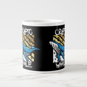 Crypto Btc Whale - Crypto coin Large Coffee Mug