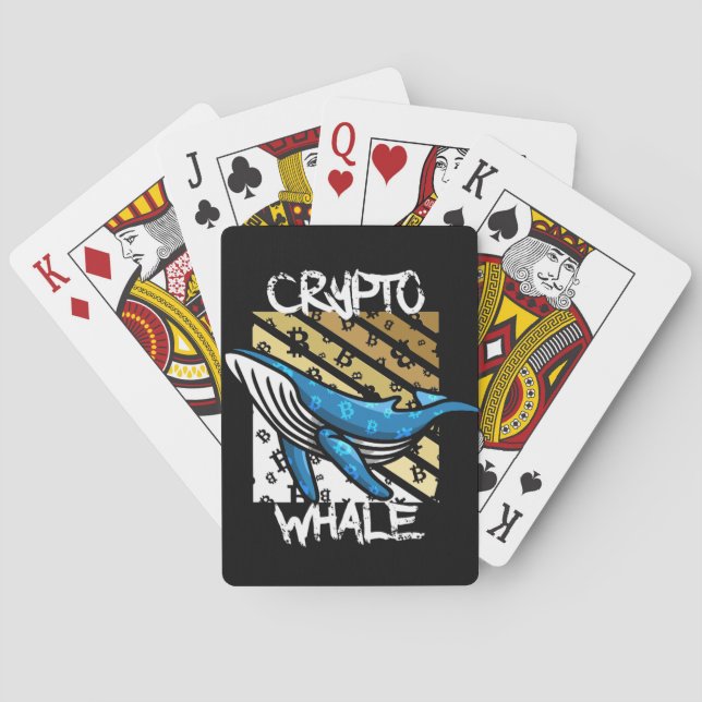 Crypto Btc Whale - Crypto coin Playing Cards (Back)