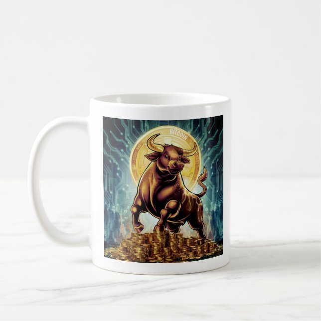 Crypto Bull Coffee Mug (Left)
