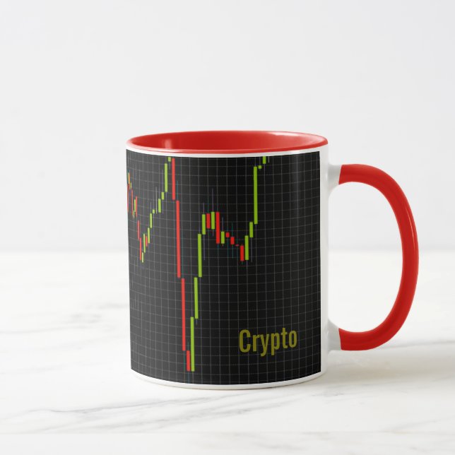Crypto Candlestick Chart Personalised Money Design Mug (Right)