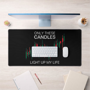 Crypto Candlesticks Personalised Desk Mat
