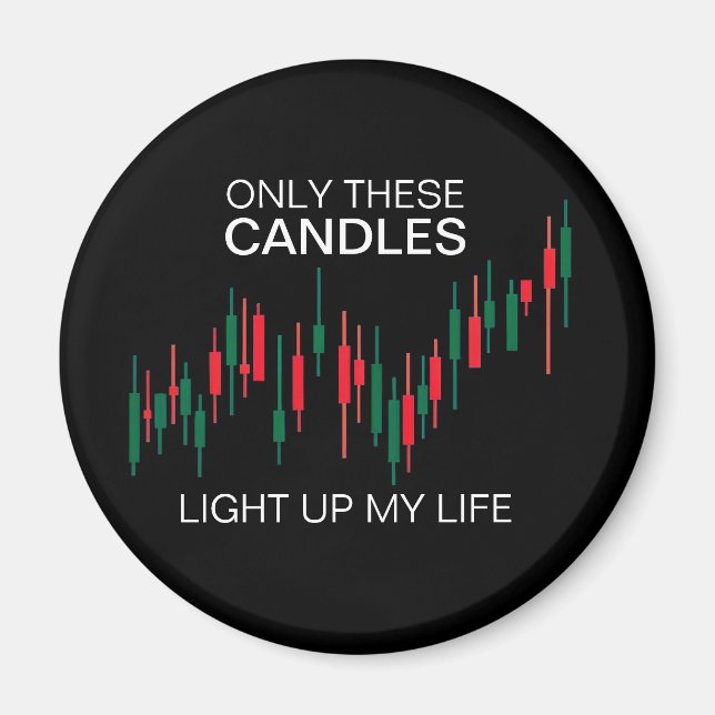 Crypto Candlesticks Personalised Magnet (Front)