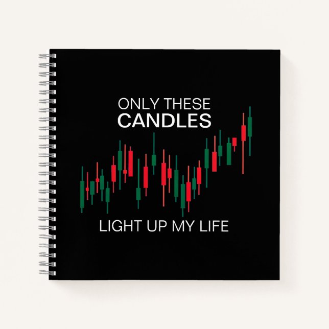 Crypto Candlesticks Personalised Notebook (Front)