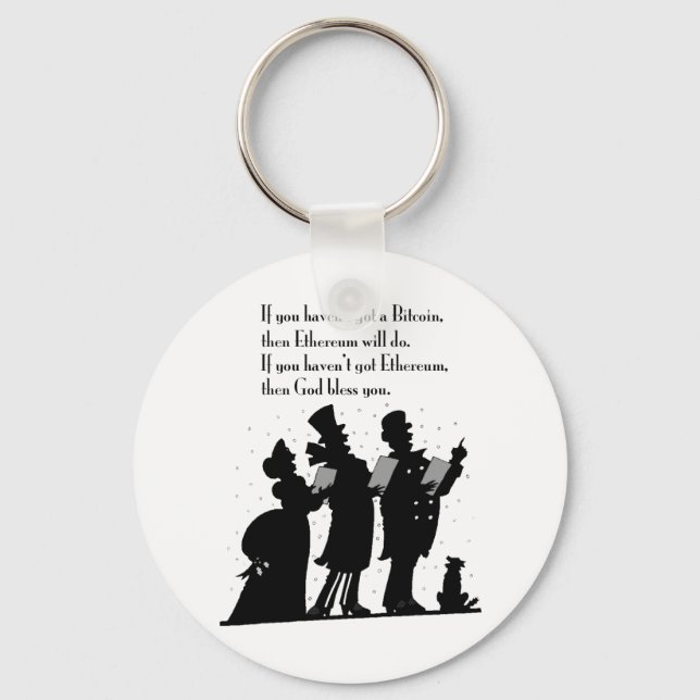 Crypto Christmas Carol Key Ring (Front)