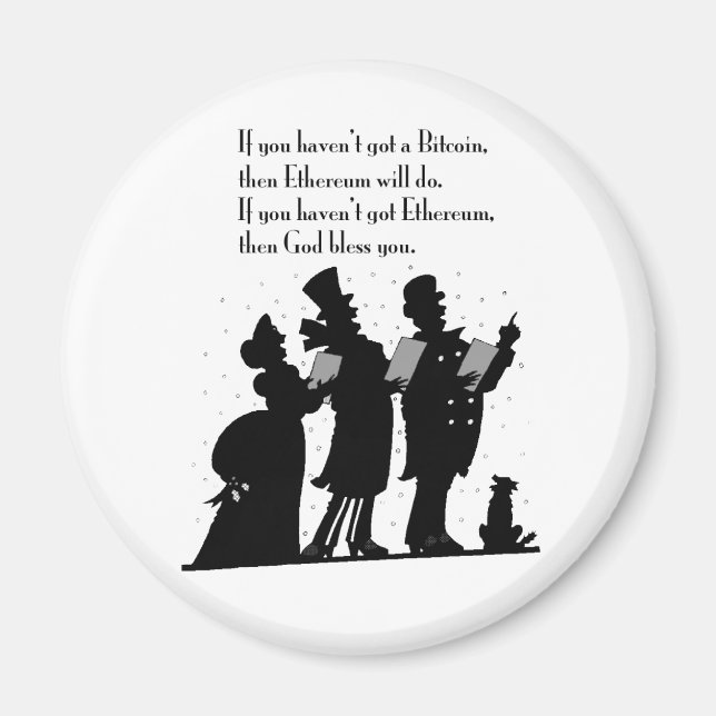 Crypto Christmas Carol Magnet (Front)