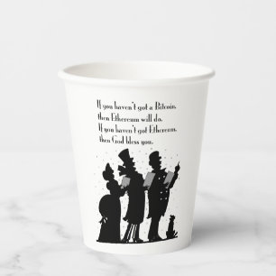 Crypto Christmas Carol Paper Cups