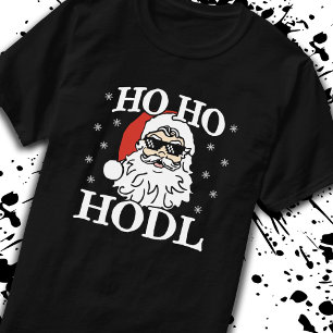 Crypto Christmas Santa Cryptocurrency Ho Ho Hodl T-Shirt