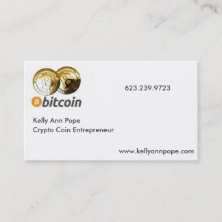 Crypto Coin Entrepreneur Business Card