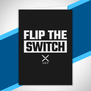 Crypto Currency XRP Cryptocurrency Flip the Switch Card