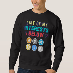 Crypto Dad Bitcoin Coin Hodl Cryptocurrency Papa Sweatshirt