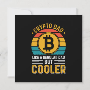 Crypto Dad Retro Sunset Invitation