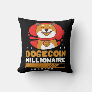 Crypto DogeCoin Millionaire Loading Cushion