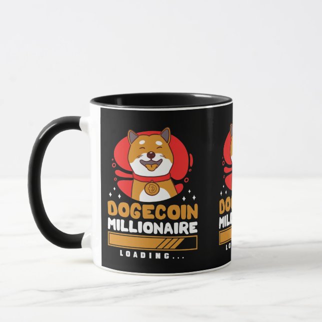 Crypto DogeCoin Millionaire Loading Mug (Left)