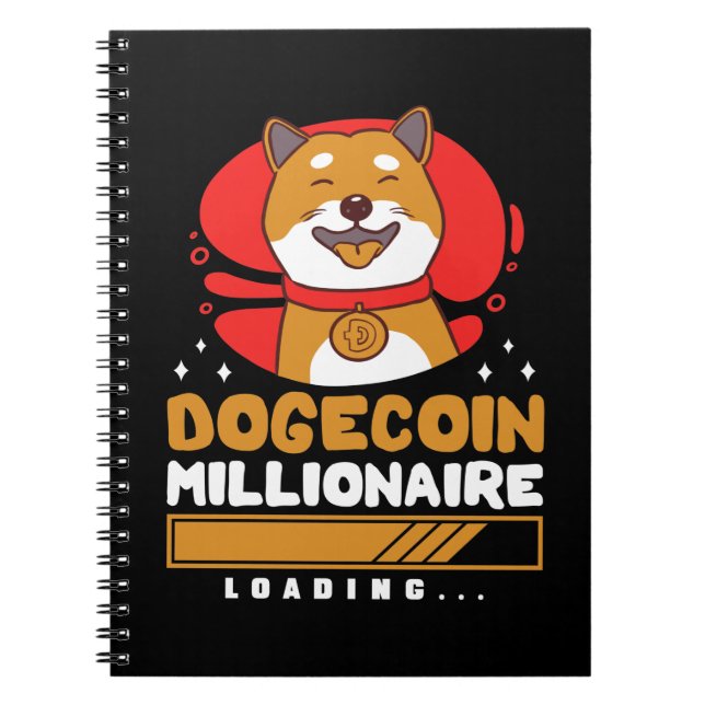 Crypto DogeCoin Millionaire Loading Notebook (Front)