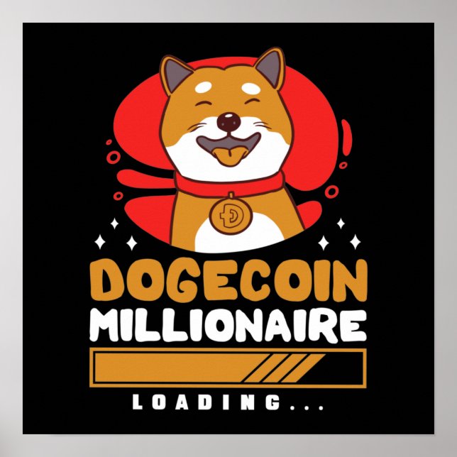 Crypto DogeCoin Millionaire Loading Poster (Front)