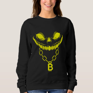 Crypto Face Bitcoin Chain Coin Crypto Blockchain Sweatshirt