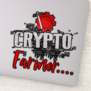 Crypto farmer sticker