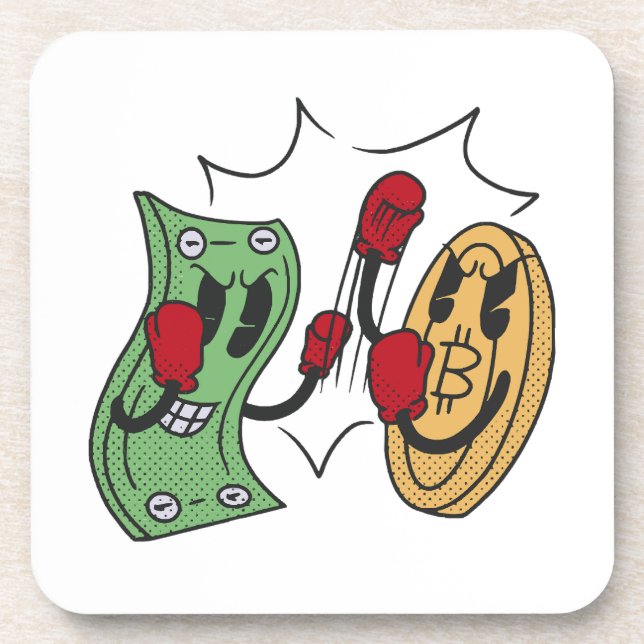 Crypto Fight Club Coaster (Front)
