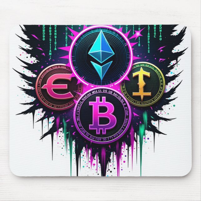 "Crypto & Forex – The Future of Trading" Mouse Pad (Front)
