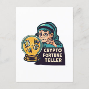 Crypto Fortune Teller Postcard