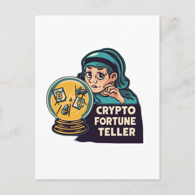 Crypto Fortune Teller Postcard (Front)