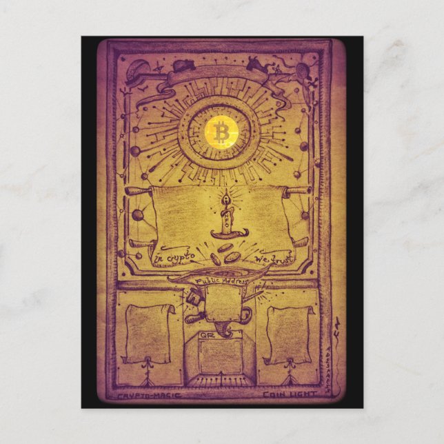 Crypto-Magic CoinLight HODL Template (customize!) (Front)