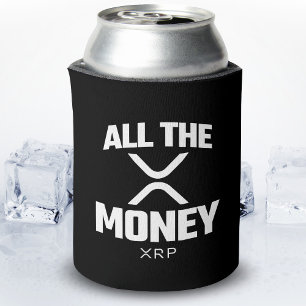 Crypto Meme XRP Cryptocurrency All The Money Quote Can Cooler
