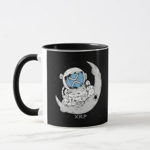 Crypto Meme XRP Cryptocurrency Cute Astronaut Moon Mug
