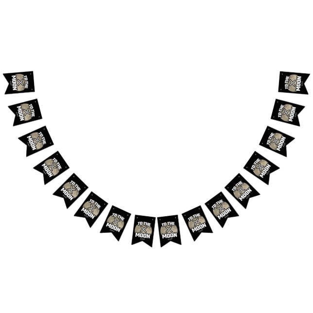 Crypto Meme - XRP To The Moon - XRP Cryptocurrency Bunting (All)