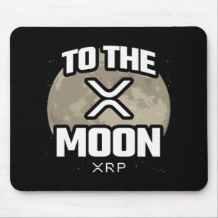 Crypto Meme - XRP To The Moon - XRP Cryptocurrency Mouse Pad