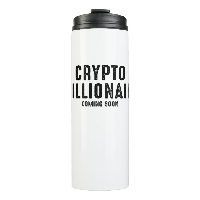 Crypto Millionaire Coming Soon Thermal Tumbler (Front)