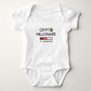 Crypto Millionaire in progress Baby Bodysuit