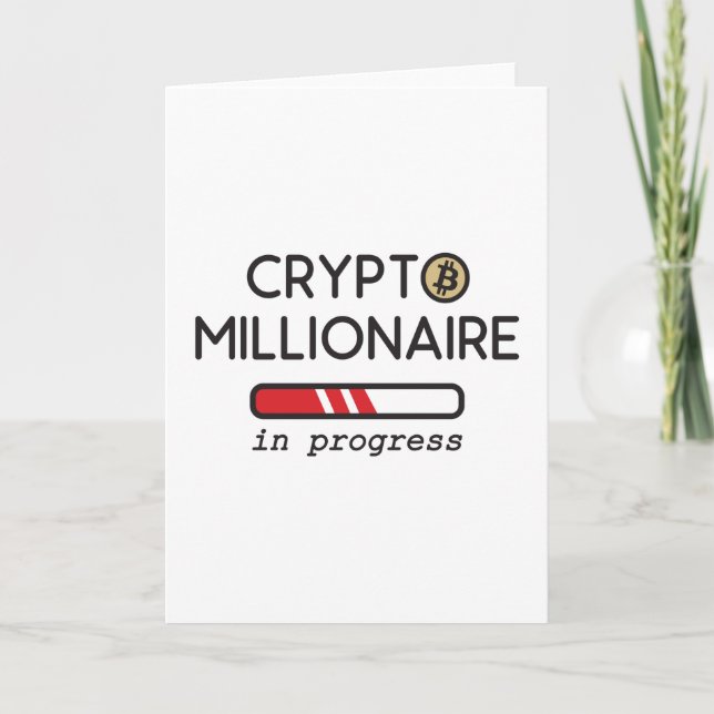 Crypto Millionaire in progress Card (Front)