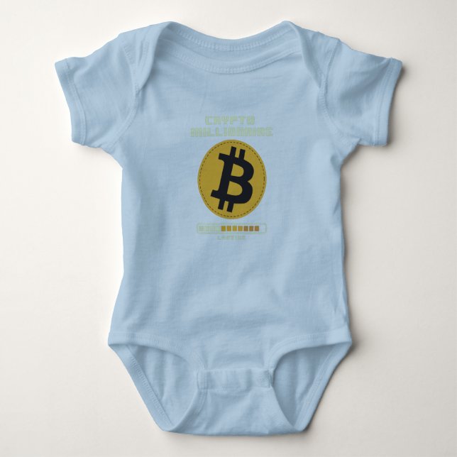 Crypto Millionaire Loading Baby Bodysuit (Front)