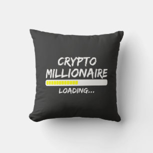 Crypto Millionaire Loading Bitcoin Cushion