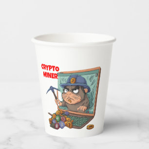 Crypto Miner Paper Cups