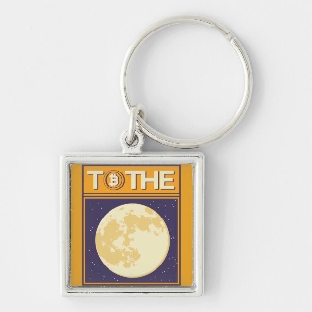 Crypto Moon Key Ring (Front)