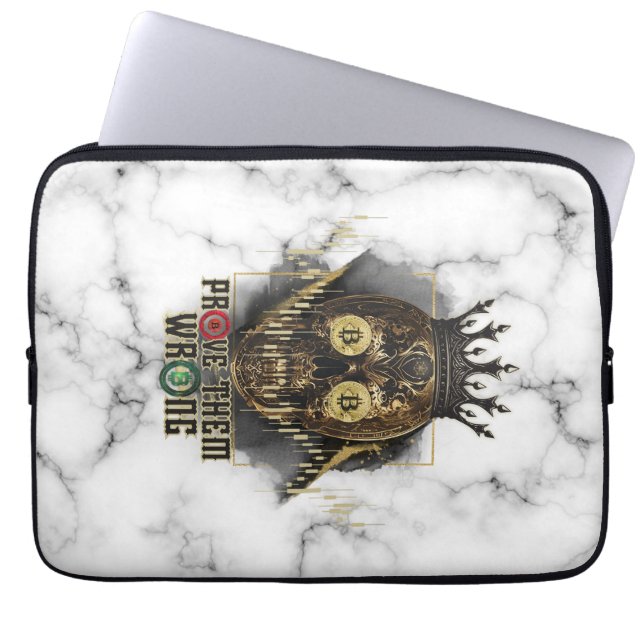 Crypto Motivation | Bitcoin | Prove them wrong  Laptop Sleeve (Front)