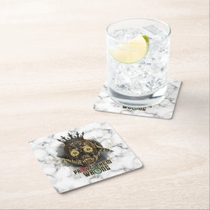 Crypto Motivation Bitcoin Prove them wrong Square Paper Coaster