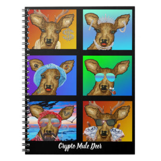 Crypto Mule Deer Notebook