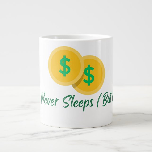 Crypto Never Sleeps But I Do Mug (Front)