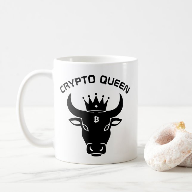 Crypto Queen Personalised Coffee Mug (With Donut)