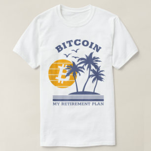 Crypto Retirement Plan Funny Beach Investor T-Shirt