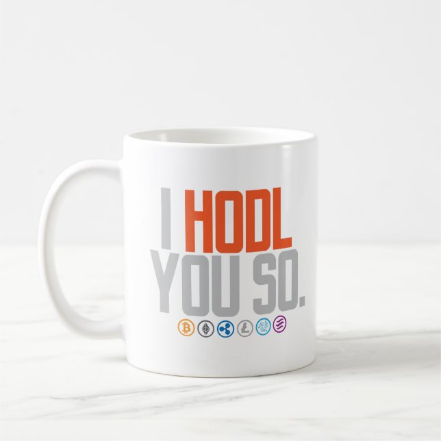 Crypto Revolution: Bold Statement T-shirt for Digi Coffee Mug (Left)