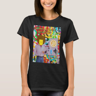 Crypto Rules Suckers Bitcoin Ethereum Cat Painting T-Shirt