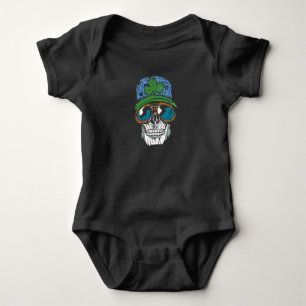 Crypto St Patrick Skull Baby Bodysuit