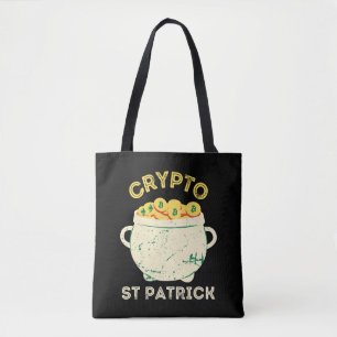 Crypto St Patrick St Patricks Day Tote Bag