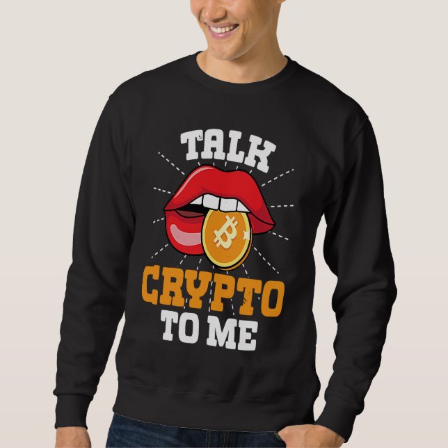 Crypto Trader Cryptocurrency Blockchain Hodl Candl Sweatshirt (Front)