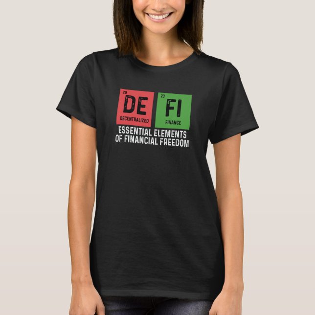 Crypto Trader Cryptocurrency Decentralized Finance T-Shirt (Front)